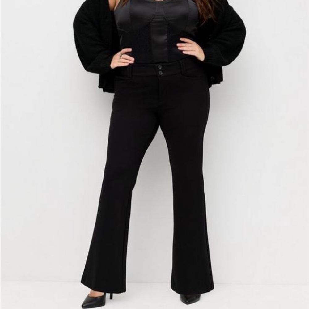 Torrid Studio Trouser bootcut Ponte full length trouser pants